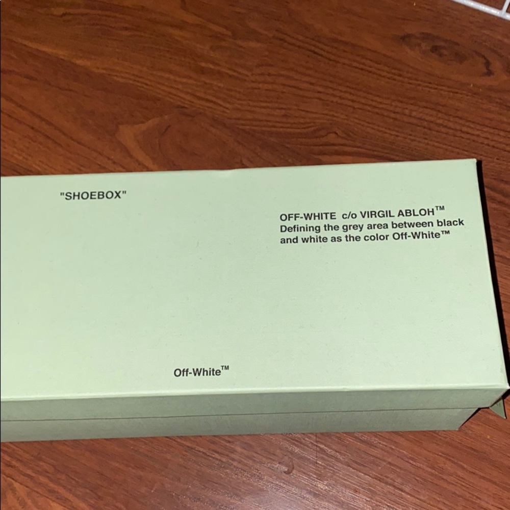 Off white flip flops